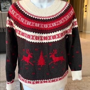 Festive winter fair isle sweater
